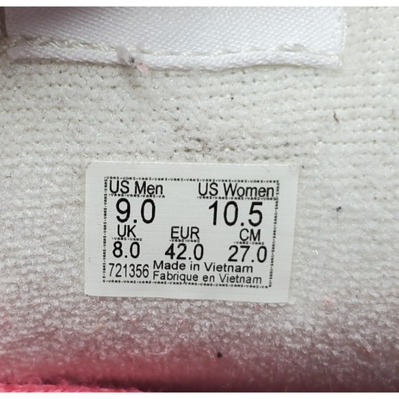 Vans Knu Skool Shoes Womens 10.5 Brown Suede Pink Laces Fat Tongue Skate Sneaker - Picture 12 of 13